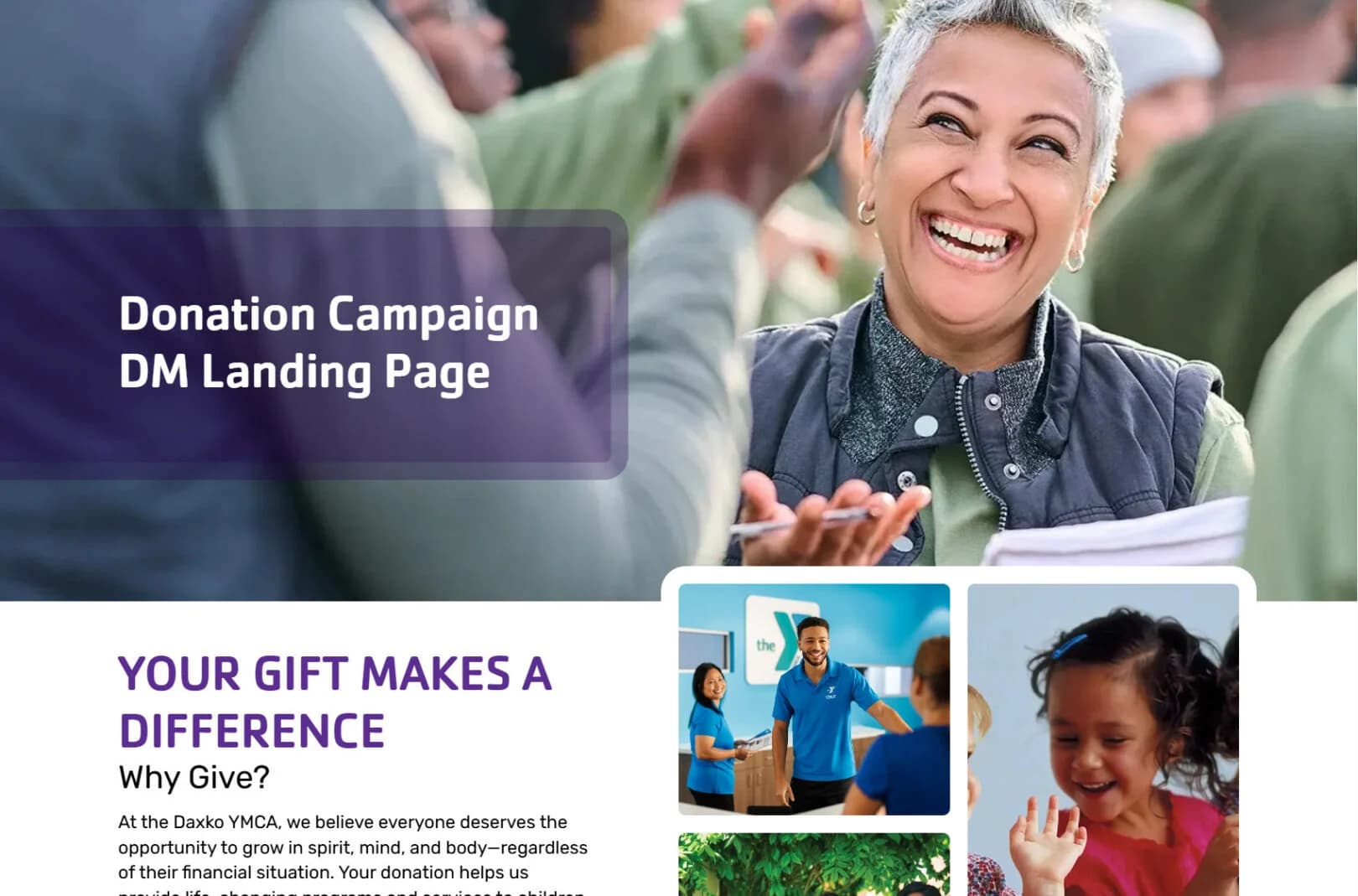Donation Campaign Landing Page